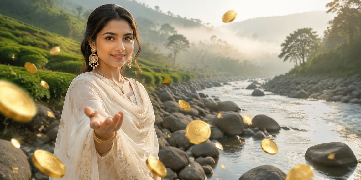 সিলেটের চা বাগানে রামি কার্ড গেম খেলার প্রশান্তিময় দৃশ্য
